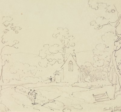 Shanklin Kilisesi, Wight Adası, 28 Mayıs 1829 by Capt. Thomas Hastings