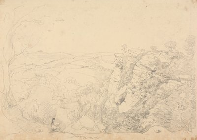 Chudleigh Rocks, Devon taslağı by Capt. Thomas Hastings