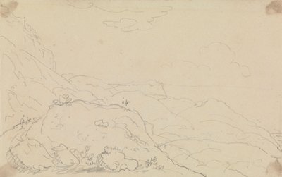 Kıyıya Yakın Uçurum ve Tepelerin Taslağı by Capt. Thomas Hastings