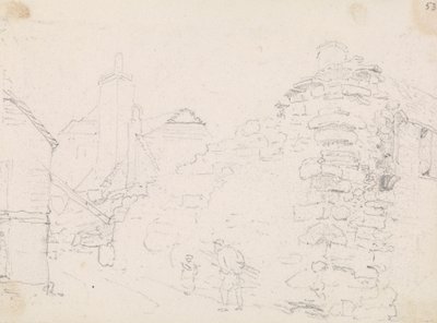 Bir Köydeki Taş Kulübelerin Taslağı by Capt. Thomas Hastings