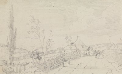 Bir Köy Yolu ve Kulübe Taslağı by Capt. Thomas Hastings