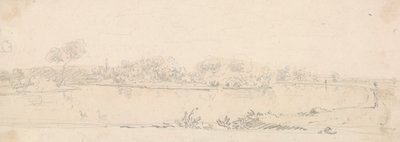 Suyun Ötesindeki Bir Manzara Taslağı by Capt. Thomas Hastings