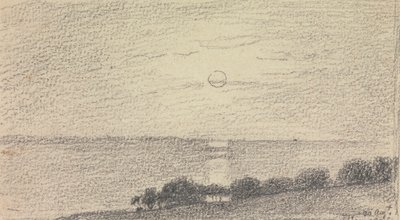 Denizin Üzerinde Alçak Bir Güneş Taslağı, 20 Ağustos 1826 by Capt. Thomas Hastings
