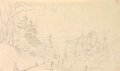 Demirlemiş Gemilerle Kıyıya İnen Bir Yolun Taslağı by Capt. Thomas Hastings