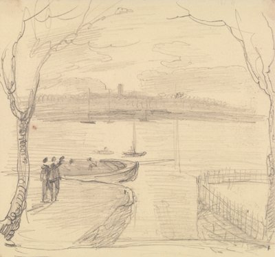 Uzaktaki Doğu İnekleri, Batı İneklerinden Kabataslak Görünüm by Capt. Thomas Hastings