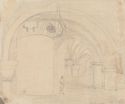 Undercroft, Canterbury Katedrali by Capt. Thomas Hastings