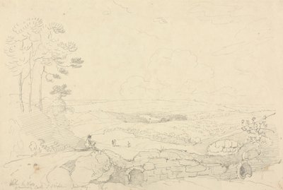Carisbrooke Kalesi Duvarları İçinde, Wight Adası, Haziran 1829 by Capt. Thomas Hastings