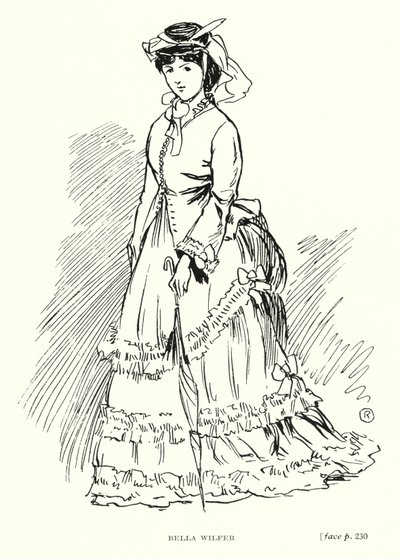 Dickens karakteri: Bella Wilfer (taş) by Captain Edward Henry Handley Read