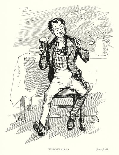 Dickens karakteri: Benjamin Allen (taş) by Captain Edward Henry Handley Read