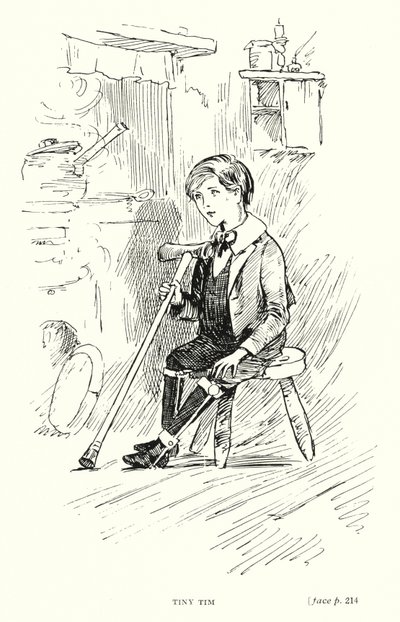 Dickens karakteri: Minik Tim (lito) by Captain Edward Henry Handley Read