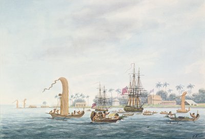 Point Venus, Otahytey Adası, 1792 by Captain George Tobin