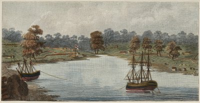 Sidney Koyu, 1788 (el boyaması bakır gravür) by Captain John Hunter