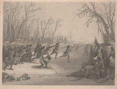 Dahcota (Sioux) Kızılderililerinin Top Oyunu, Charles Kennedy Burt (1823-92), Aralık 1850
