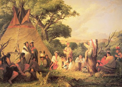 Sioux Hint Konseyi by Captain Seth Eastman
