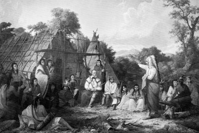 Hint Konseyi, c1847. by Captain Seth Eastman