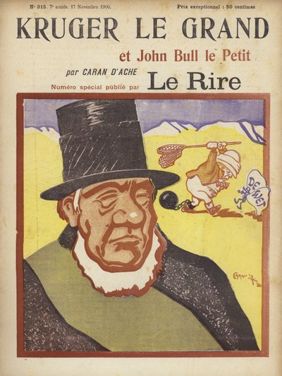 Paul Kruger, Le Rire için İllüstrasyon by Caran d Ache
