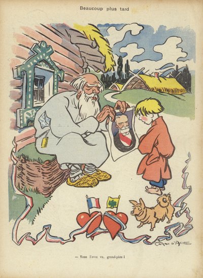 Başkan Loubets Rusya ziyareti, Le Rire için illüstrasyon by Caran d Ache
