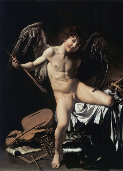 Almanca: Amor als Sieger Amor Vincit Omnia by Caravaggio