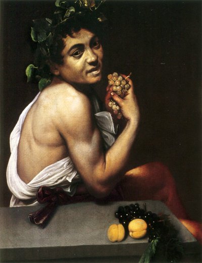 Bacchus Olarak Otoportre by Caravaggio