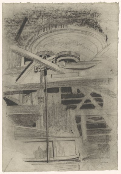 Üç dişli bir makinenin parçası by Carel Adolph Lion Cachet