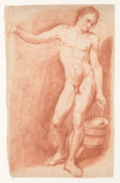 Kova ile çıplak adam by Carel Brandes