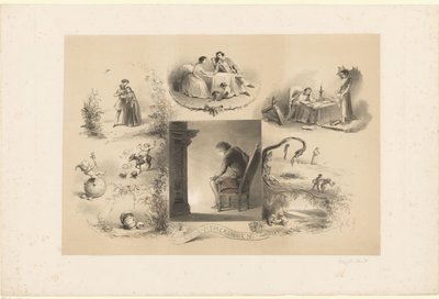 Şöminenin yanında oturan genç adam Yangın mitleri (nesne üzerindeki başlık) by Carel Christiaan Antony Last