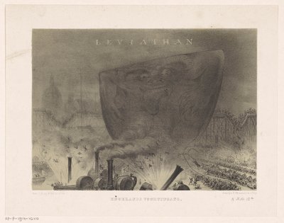 Leviathan Leviathan İngiltere'nin İlerlemesi (nesne üzerindeki başlık) by Carel Christiaan Antony Last