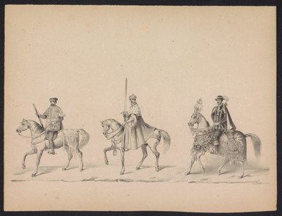Utrecht Öğrencilerinin Maskeli Balosu, 1846 (levha 14) İspanya Prensi II. Philip