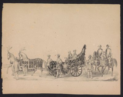 Utrecht Öğrencilerinin Maskeli Balosu, 1846 (levha 8) İspanya Prensi II. Philip