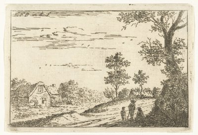 Çiftlik ile manzara Manzaralar (dizi başlığı) by Carel Frederik Bendorp (I)