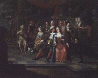 karnaval sahnesi by Carel Jacob Crec