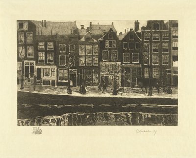 Lauriergracht by Carel Lodewijk Dake (signed by artist)