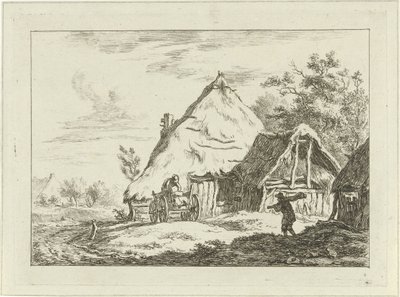 Bir çiftlik için sepeti Manzaralar (1-6) (dizi başlığı) by Carel Lodewijk Hansen
