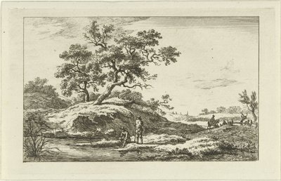 Sahildeki gezginler Manzaralar (a-f) (dizi başlığı) by Carel Lodewijk Hansen