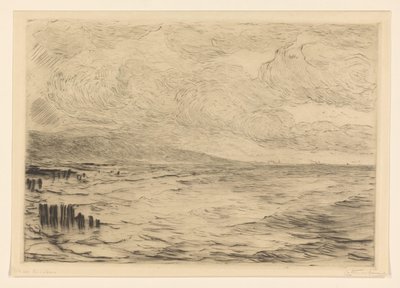 Walcheren sahili (orijinal başlık) by Carel Nicolaas Storm van 
