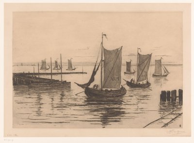 Balıkçı filosunun dönüşü by Carel Nicolaas Storm van 