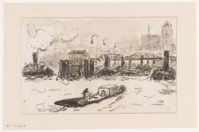 Hamburg limanında görüntüle by Carel Nicolaas Storm van 
