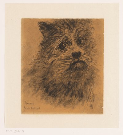 Köpek Jimmy'nin portre çalışması by Carel Nicolaas Storm van 