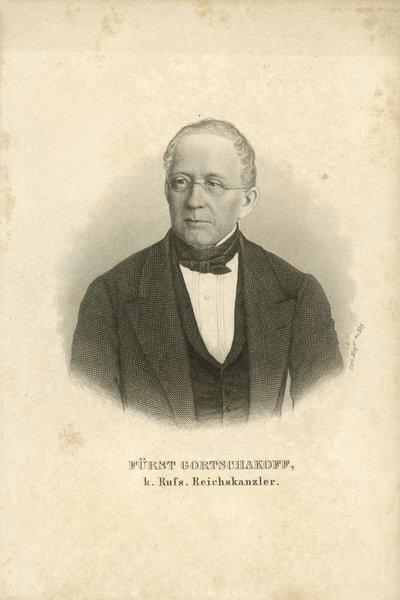Prens Alexander Gorchakov, Rus devlet adamı (lito) by Carl (after) Mayer