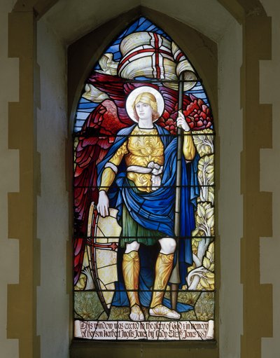 Betws Bledrws, St Bledrws, Shrigley & Hunt (1873-1982), Carl Almquist, St Michael, 1887 by Carl Almquist