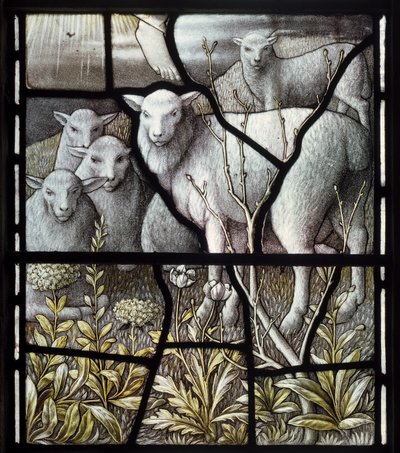 Over Wyresdale, Christ Church, Shrigley & Hunt (1873-1982), Carl Almquist, The Shepherds Church, Shepherd, Sheep, 18 by Carl Almquist