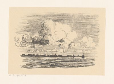 Suyun üstündeki bulutlar by Carl August Breitenstein