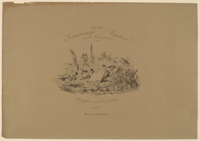 Doğadan altı peyzaj çalışması by Carl August Lebschee