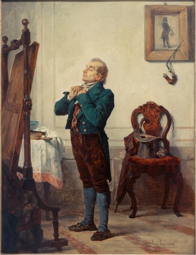 Tanrım bir aynanın önünde by Carl Bernhard Schlösser