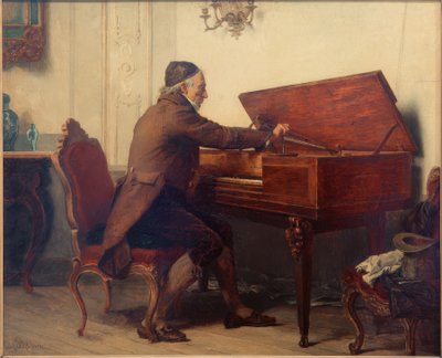 Mann am Masaüstü klavye by Carl Bernhard Schlösser