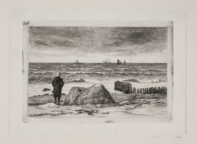 Rüzgarlı hava. deniz parçası by Carl Bloch