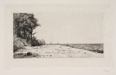 Zelanda'nın kuzey kıyısından. Hornbæk çiftliği by Carl Bloch