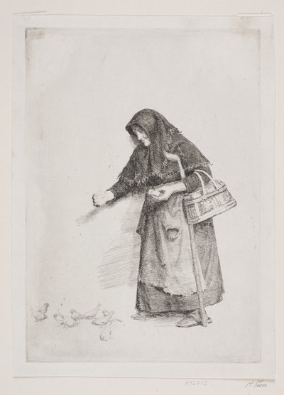 serçeler ile karısı by Carl Bloch