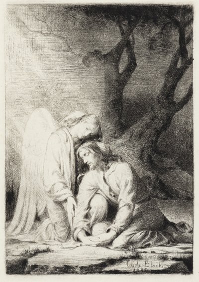 Kristus ve Gethsemane by Carl Bloch