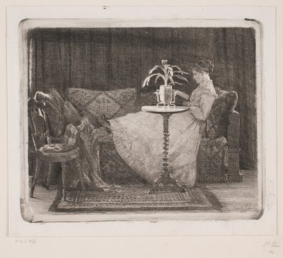Bayan okuma by Carl Bloch